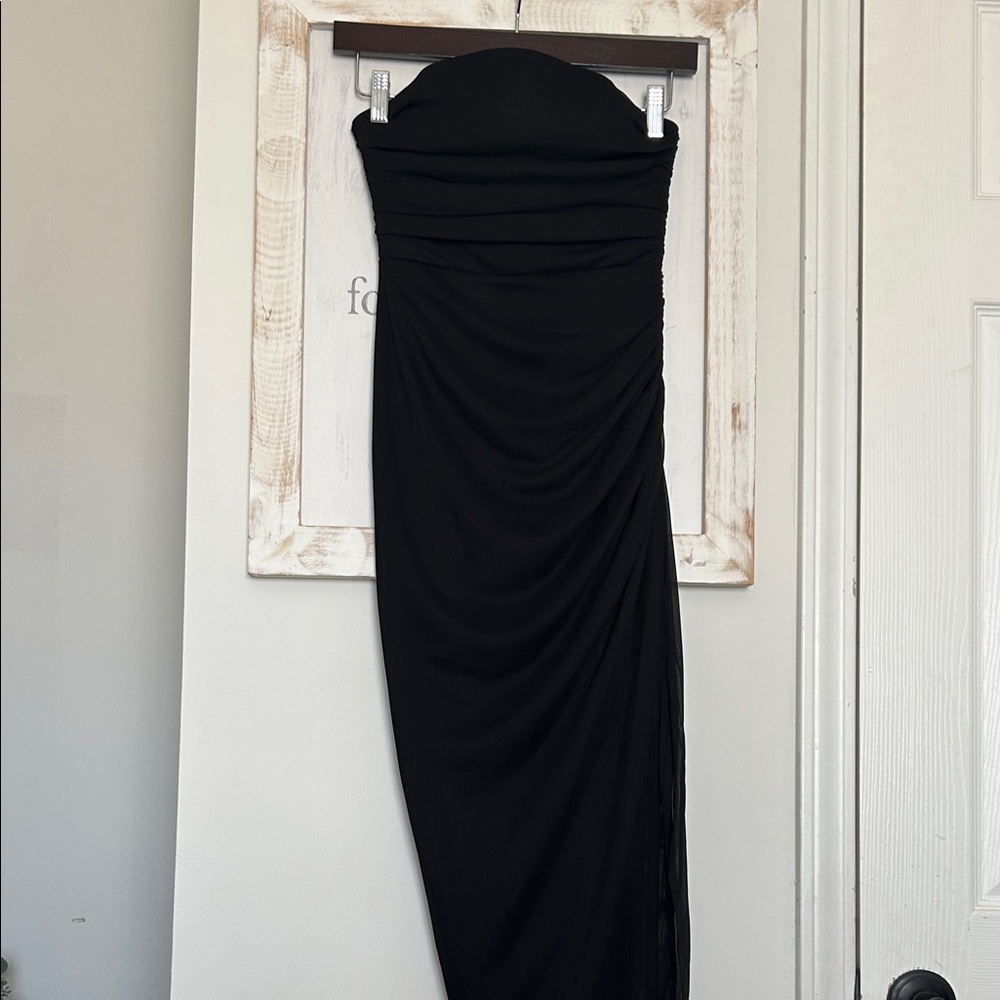 Honey and Rosie Black Strapless Dress